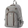 Značkový stredne veľký mestský batoh sivý (GTB812)