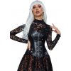 12 Pieces Plastic Bone Black Sexy Faux Leather Square Buckles Corset