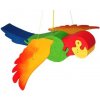 Fauna dřevěné dekorace papoušek na zavěšení