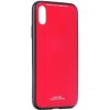 Plastové puzdro na Apple iPhone 12 mini Glass červené