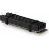 AXAGON CLR-M2L10, hliníkový pasívny chladič pre M.2 2280 SSD, výška 10