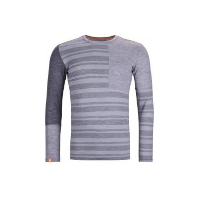 Ortovox 185 ROCK'N'WOOL LONG SLEEVE M grey blend XL; Šedá triko