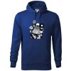 Bedmintoňák - Mikina pánska Cape s kapucňou - 2XL ( Kráľovská modrá )
