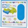 L-W Toys Velká podložka na stavění 50x50 bodů modrá