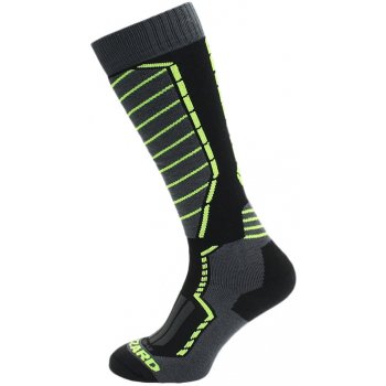 Blizzard Profi ski socks black/anthracite/signal yellow