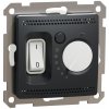 Schneider Electric Sedna Termostat priestorový, ovládanie elektrických radiátorov a stropného vykurovania, antracit, SDD114506