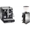La Pavoni Cellini Classic, black + Stone Espresso Pebble, chrome