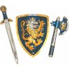 Meč Liontouch Rytiersky set, modrý - Meč, štít, sekera (5707307107009)