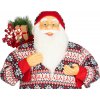 Dekorácia MagicHome Vianoce, Santa, so svetrom, 120 cm