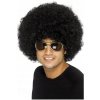 Parochňa Smiffy's čierna afro polodlhé vlasy unisex