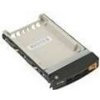 SUPERMICRO Black Gen-3 2.5 NVMe drive tray. Orange tab with lock