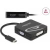Delock USB Type-C™ adaptér pro monitor VGA, DVI, HDMI nebo DisplayPort