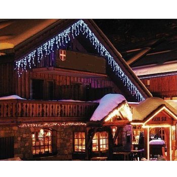 ProfiLED vonkajšie vianočné osvetlenie domu cencúle studená biela 5m 202led 2W BLZ500