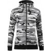 Kriminalistický technik - Mikina dámska trendy zipper s kapucňou - XL ( Šedý maskáč )