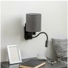 Brilagi | Brilagi - LED Nástenná lampa NUBILA 1xE27/25W/230V + LED/3W čierna/antracit | BG1558G