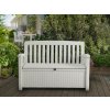 Záhradná lavica Keter Patio Bench biela