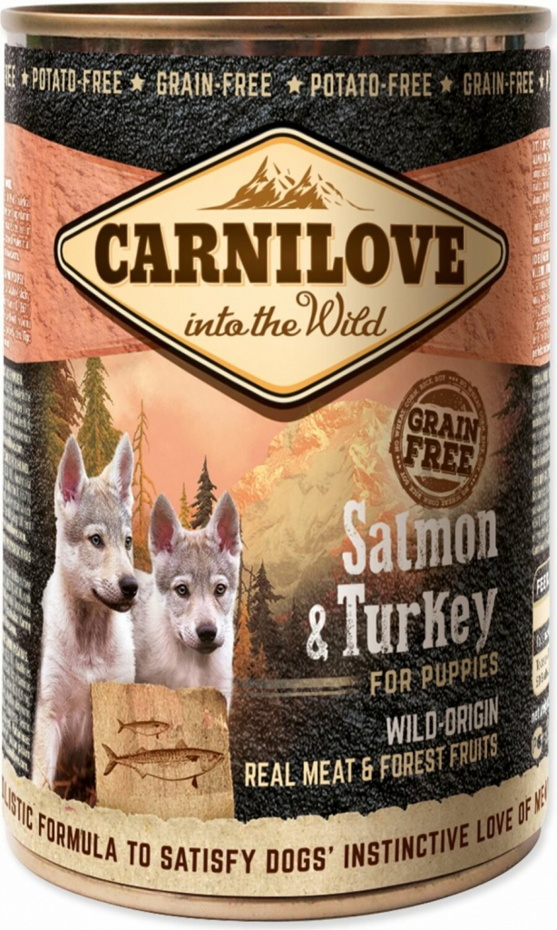Carnilove Wild Meat Salmon & Turkey for Puppies 400 g