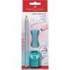 FABER-CASTELL súprava písacích potrieb Jumbo GRIP SPARKLE - tyrkysová