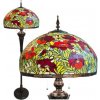Tiffany luxury lampa stojacia POPPY Ø50*166