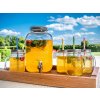 Nádoba MagicHome, džbán na vodu s kohútikom, sklenený, 5000 ml