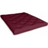 futons.cz FUTON natural latex (kaučuk) Light bordeaux 140*200 cm