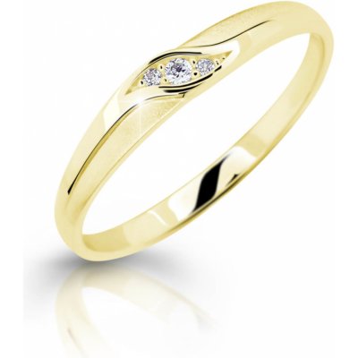 Cutie Jewellery Nežný zásnubný prsteň zo žltého zlata Z6815 2844 10 X 1