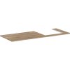 Hansgrohe Xelu Q doska 136 x 55 x 1,6 cm prírodný dub 54098230