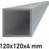 Hliníkový jokel štvorcový 120x120x4 mm 6 m (AL-120x120x4-6)