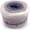 Bavlnená pletacia priadza Bouquet 250 g šedo-biela 1ks