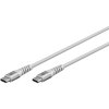 textilní kabel goobay Supersoft USB 2.0, zástrčka USB-C > zástrčka USB-C