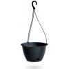 Kvetináč Prosperplast RATOLLA ROUND W antracit závesný 21,5cm