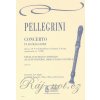 PELLEGRINI CONCERTO IN C MAJOR / zobcová flauta priečna flauta hoboj + basso continuo