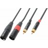 Power Dynamics CX66-1.5 Cable 2 x XLR Male - 2 x RCA Male 1.5M