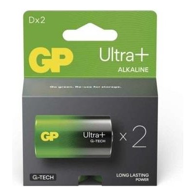 B03412 Alkalická baterie GP Ultra Plus D (LR20) GP (2 ks)