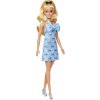 Mattel Barbie modelka Šaty s modrými mašľami 25HYT93