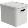 Rotho Úložný box, rovný s vekom, 27l, matne biela ALBU LIGHT, 37x29x30