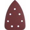 Extol 8803992 Brúsny papier pre delta brúsky na suchý zips 10ks 7 otvorov 98x141mm P60