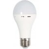V-TAC E27 LED žiarovka s núdzovou batériou 9W (výdrž 3,5-4,5hod), 720lm, A70, 4000K Farba svetla: Denná biela