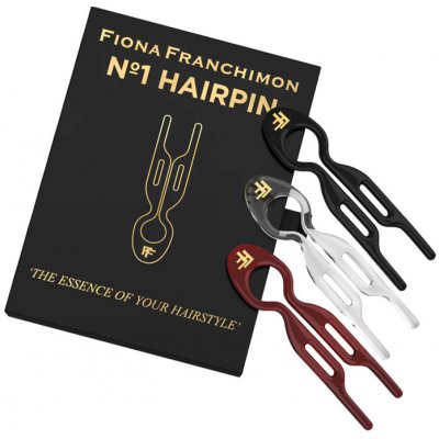 Fiona Franchimon Nº 1 Hairpin New York Collection (Brown, Transparent, Black) 3 ks