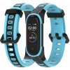 Xiaomi Mi Band 3/4 náhradný náramok - Odolný Farba: Čierná-tyrkys MBSCZ-4DSG012