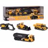 Autíčka stavebné Volvo Construction Majorette s pohyblivými časťami 4 druhy v darčekovom balení