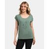 KILPI ROANE-W Khaki dámske tričko z bavlny - 42