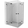 MEXEN/S - Lunar-F Duo sprchovací kút skladacie dvere 95 x 70, transparent, čierna 836-095L-070P-70-00