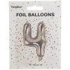 BALÓNIK FÓLIA ČÍSLO 4 35CM STRIEBORNÝ