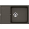 SCHOCK Manhattan - Granitový drez, 78x50 cm, s ovládaním odtoku, Asphalt MAND100LSAGAS