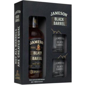 Jameson Black Barrel 40% 0,7 l (darčekové balenie 2 poháre)
