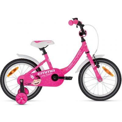 Detský bicykel KELLYS EMMA 16" - model 2021 Pink - 9,5" (100-110 cm)