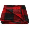 Rodinná deka Káro červeno-čierna, 200 x 300 cm