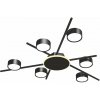 Stropná lampa lustrová zapustená 6x GX53 9W 830lm 2700K teplá čierna Videx