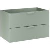 Comad Aster Green skrinka 80x45.6x50 cm závesná kúpeľňová skrinka pod umývadlo zelená ASTER GREEN 82-80-46-2S